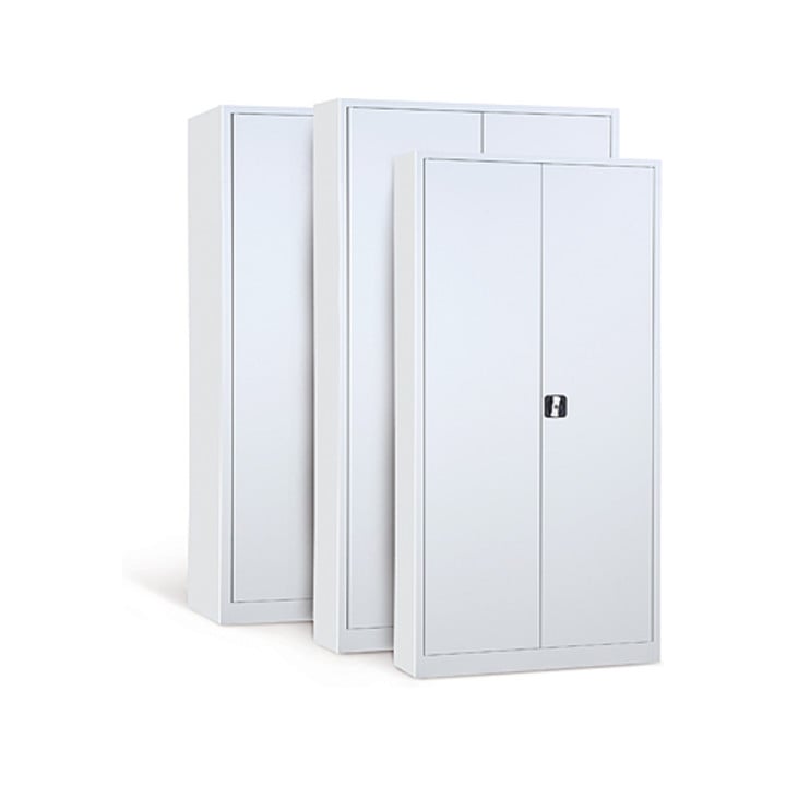 Taurotrade Werkzeug-Flügeltürschrank ECO Lichtgrau