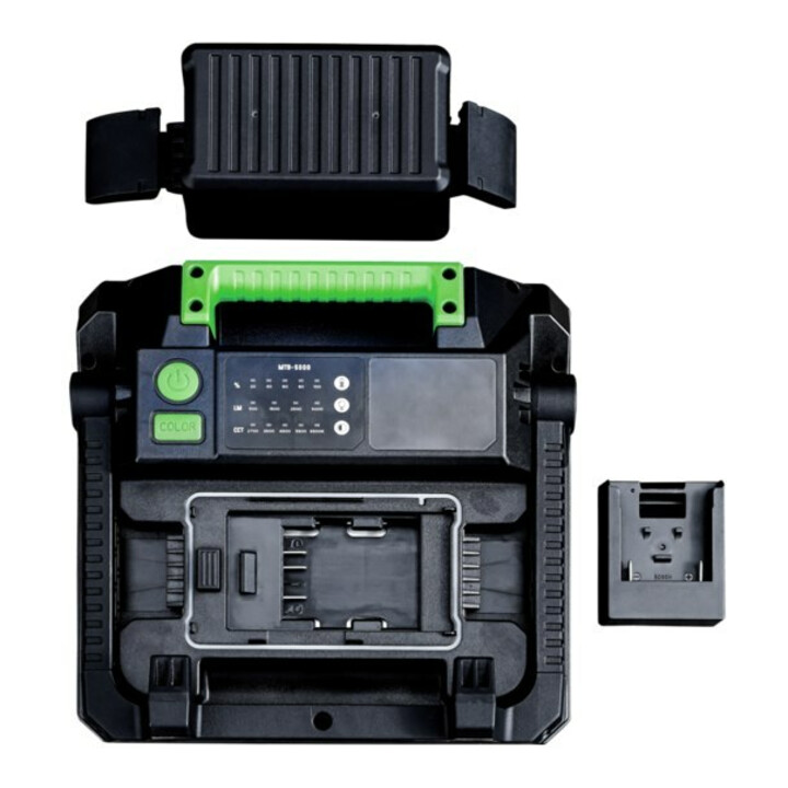 Taurus Projecteur LED MultiBattery 5 000 lm avec différents adaptateurs