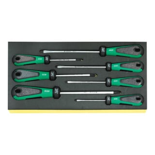 TCS 4820/4830 Jeux de tournevis 3K DRALL en plateau TCS 7 pcs.