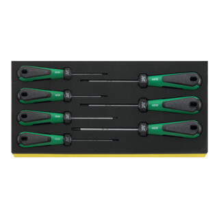 TCS 4856 Jeu de tournevis 3K DRALL en plateau TCS 7 pcs.