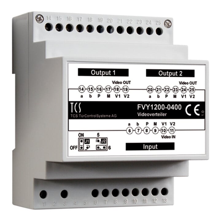 TCS Répartiteur vidéo de contrôle de porte 2 voies VT02-SG FVY1200-0400