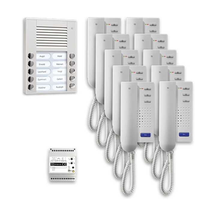 TCS Tür Control Audio Außenstation Pack 10 PES Tasten AP PPA10-EN/02