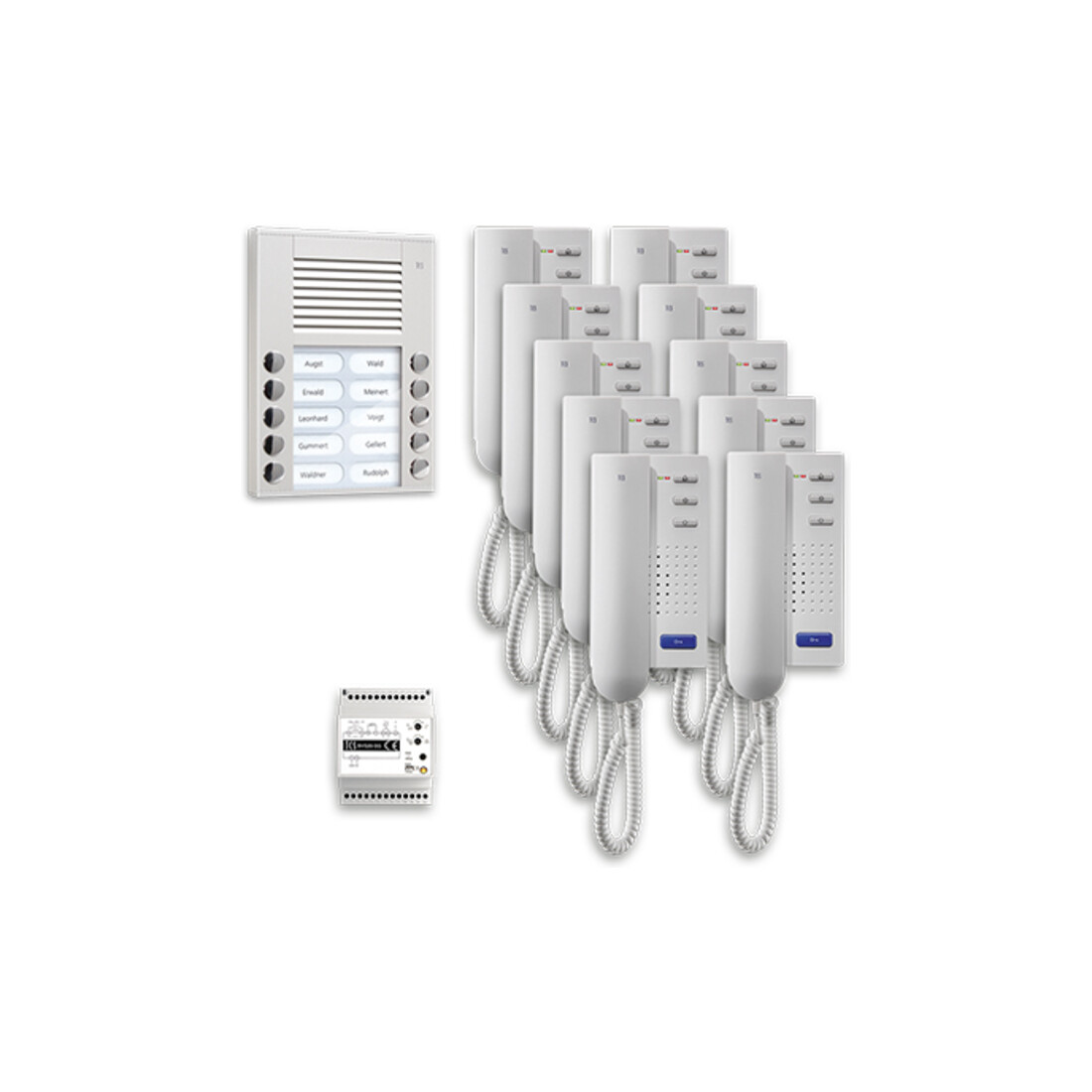 TCS Tür Control Audio Außenstation Pack 10 PES Tasten AP PPA10-EN/02