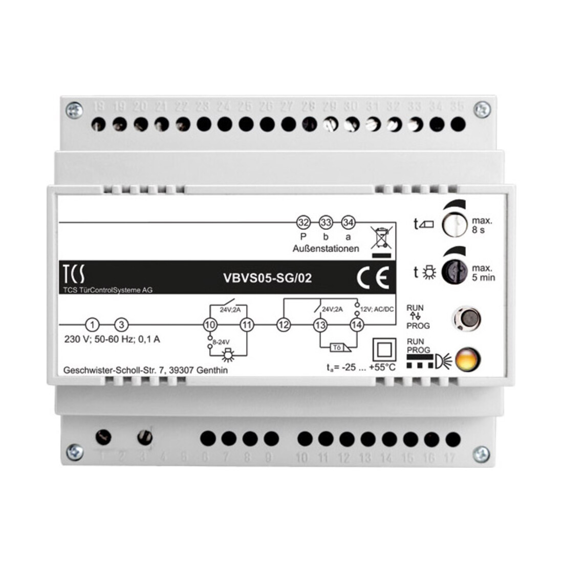 TCS Tür Control BUS-Steuergerät 1Strang,6TE VBVS05-SG/02