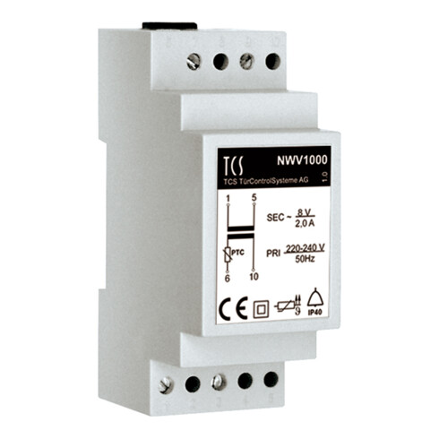 TCS Tür Control Klingeltransformator 2 A NWV1000-0400