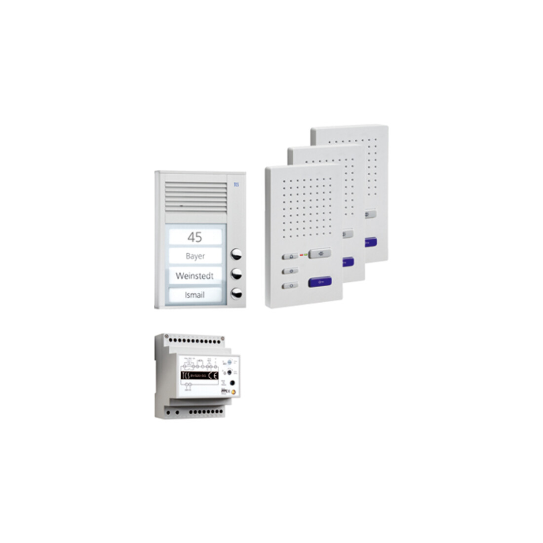 TCS Tür Control Paketlösung AP 3WE z.hörerl.Freisprech. PPAF03-EN/02