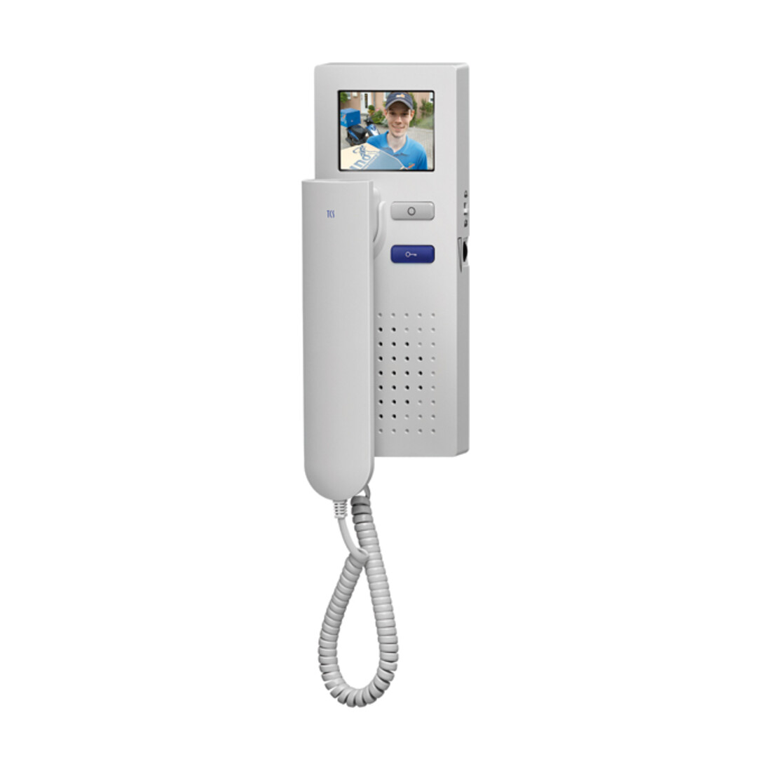 TCS Tür Control Video-Objektiv color Innenstation weiß IVH3222-0140