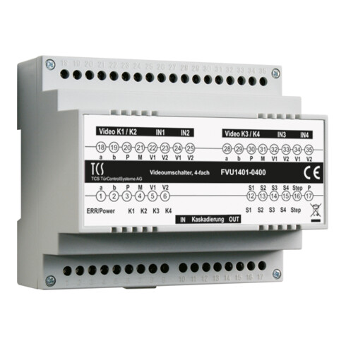 TCS Tür Control Videosignalumschalter 4-fach FVU1401-0400