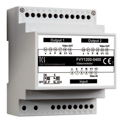 TCS Tür Control Videosignalverteiler 2fachVT02-SG FVY1200-0400