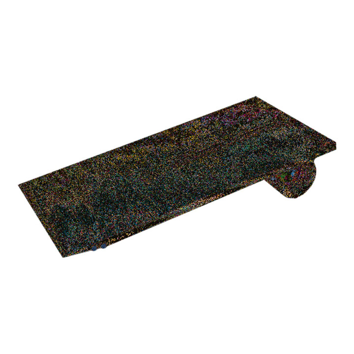 TCS Tür Control Accessoires de table en aluminium naturel anodisé pour intérieur ISH/W3030 ZIT3030-0010