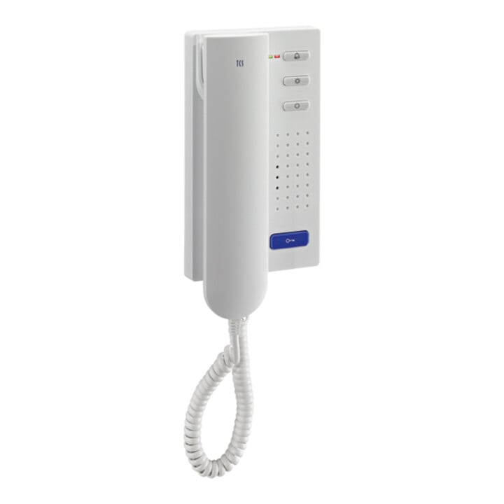TCS Tür Control Audio Interphone 4 boutons en saillie blanc ISH3130-0140