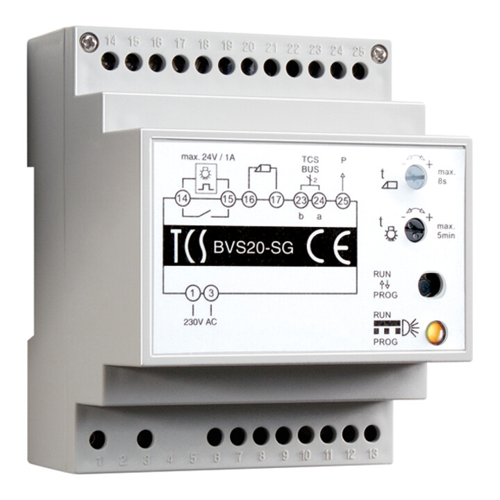 TCS Tür Control Module de commande BUS REG, 20/2 modules de station BVS20-SG