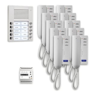 TCS Tür Control Station audio extérieure Pack 10 boutons PES AP PPA10-EN/02