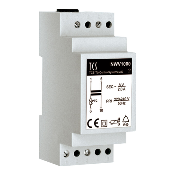 TCS Tür Control Transformateur de sonnette 2 A NWV1000-0400