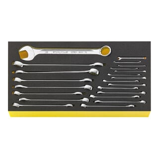 TCS WT 13a/22 Clés mixtes en plateau TCS 22 pcs.