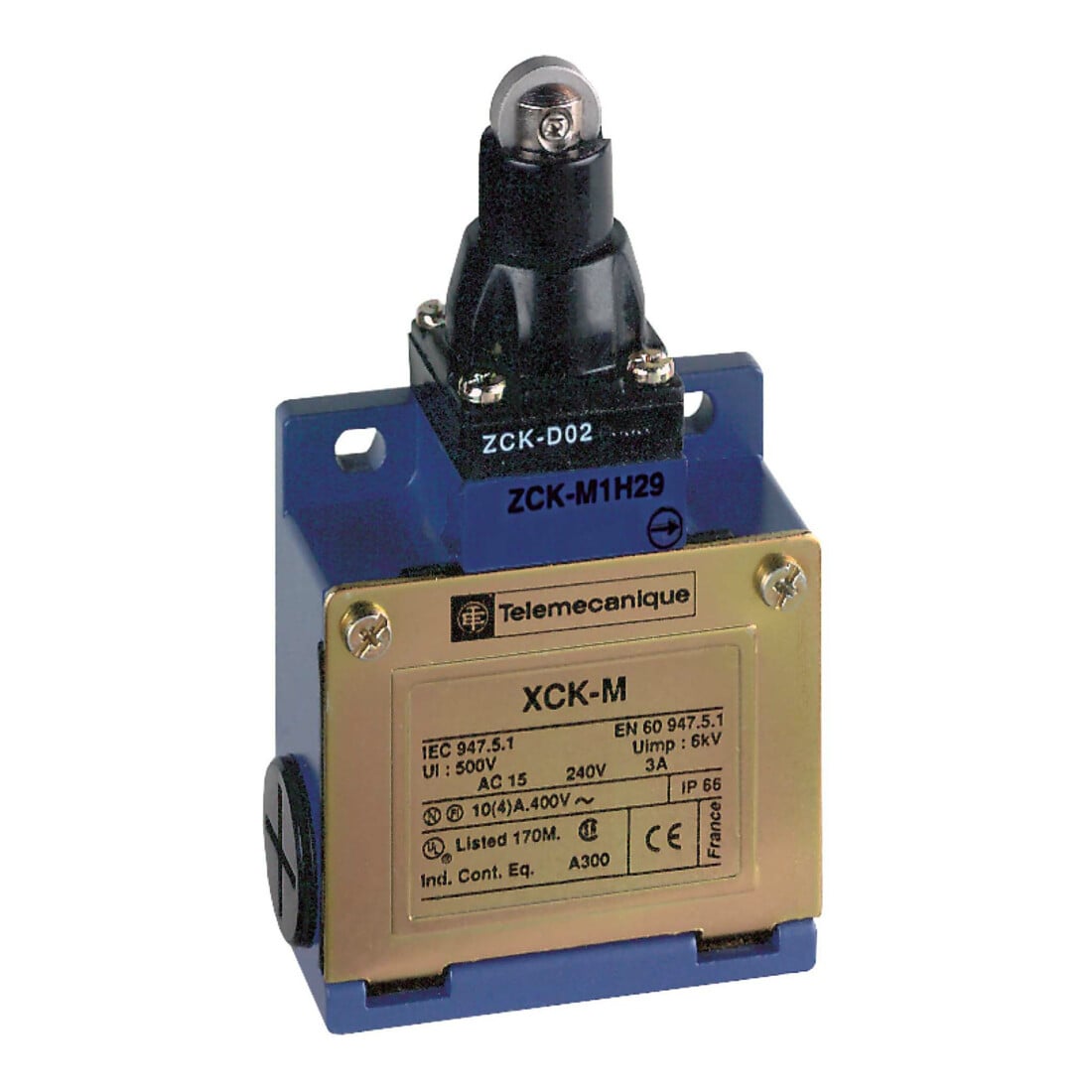 TE Sensors Positionsschalter IP66 ÖS m.Rollenst. XCKM102H29