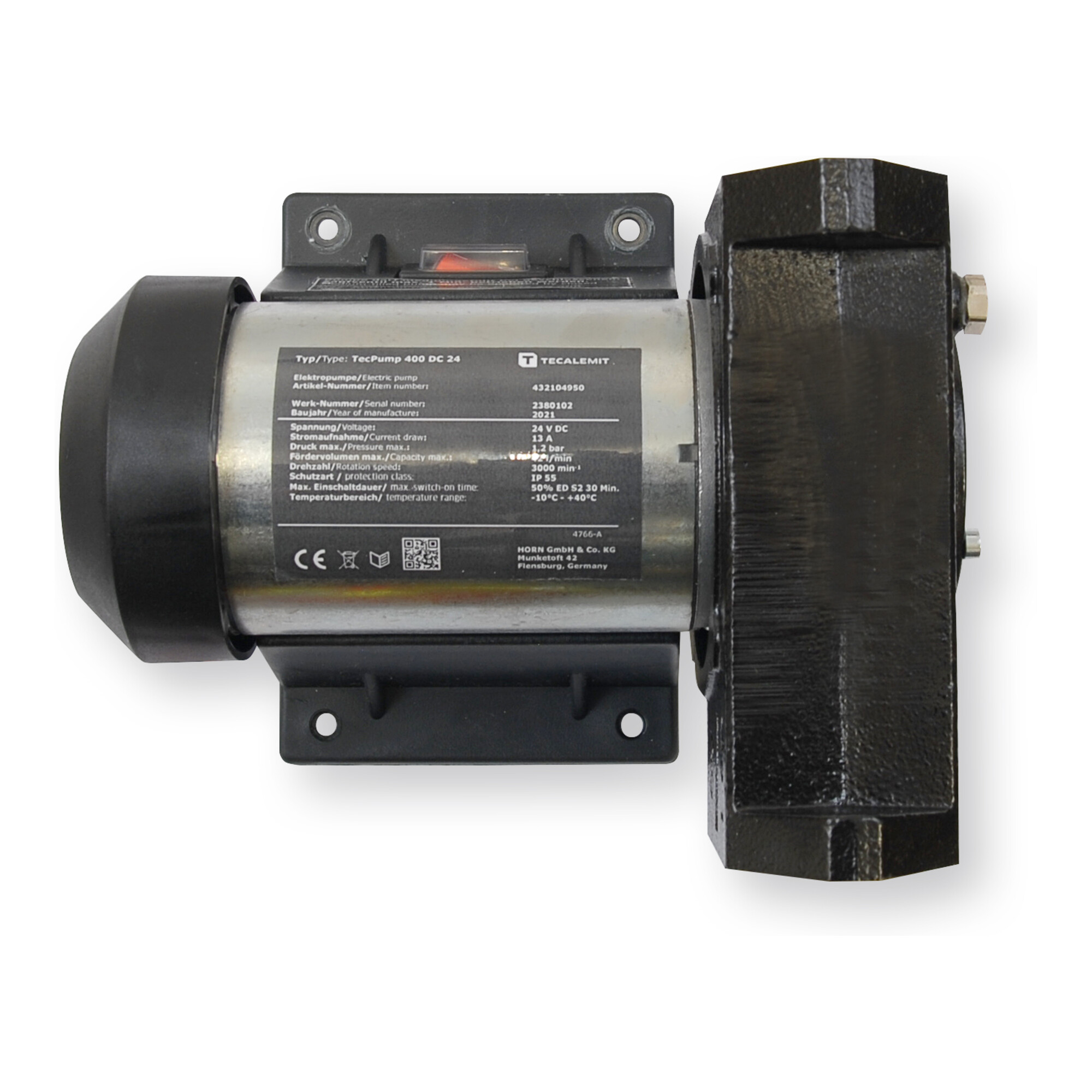 TECALEMIT Elektropumpe TecPump 400 DC 12 ohne Zubehör