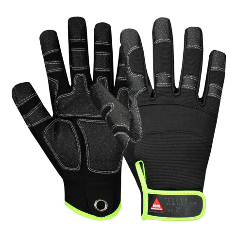 Gants d'assemblage Hase technologie, cuir synthétique HiTech 5 doigts