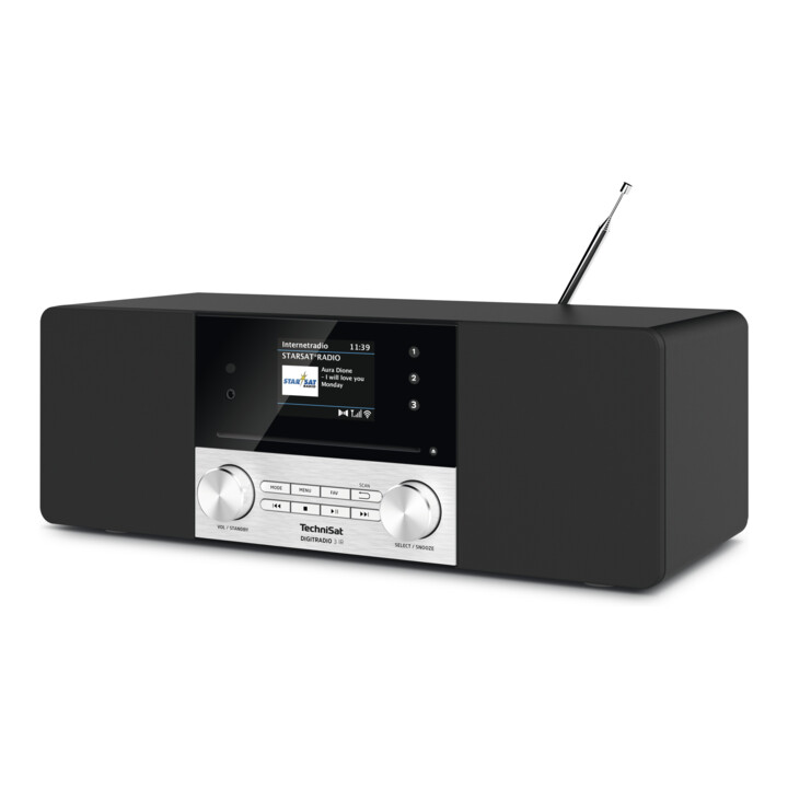 technisat Digitalradio DIGITRADIO3IR DAB+ Bluetooth schwarz/silber
