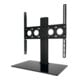 technisat Pied de table pour écran 32-55 pouces avec plateau en verre noir