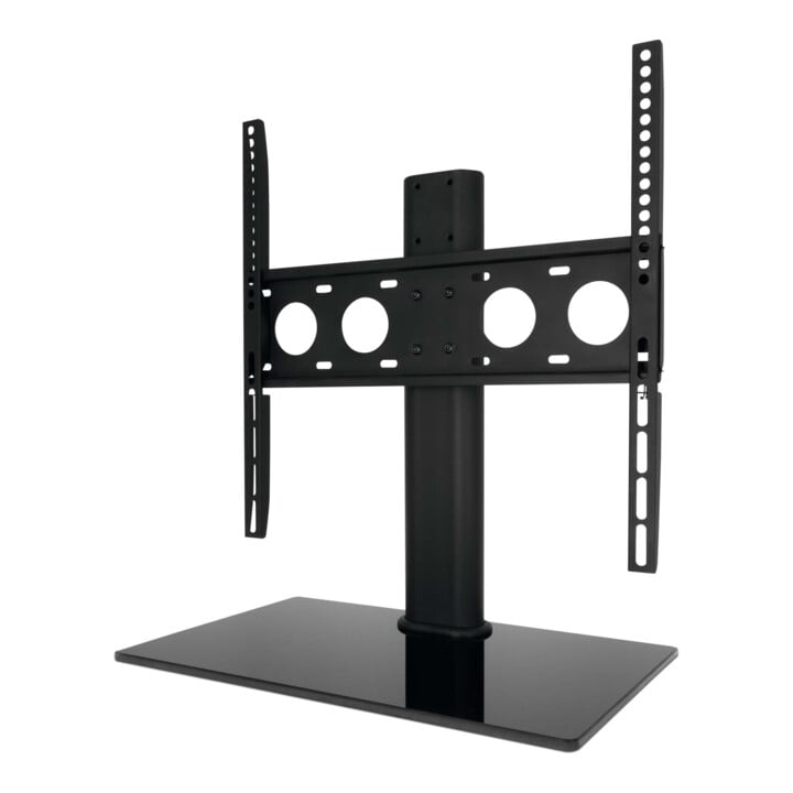 technisat Pied de table pour écran 32-55 pouces avec plateau en verre noir