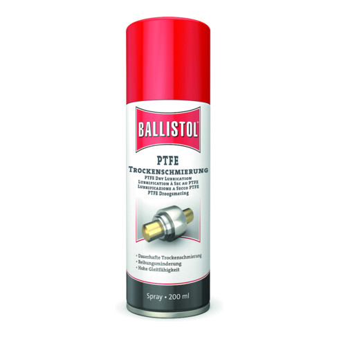 Teflon™-Spray farblos/weisslich n.dem Trocknen 200 ml Spraydose BALLISTOL