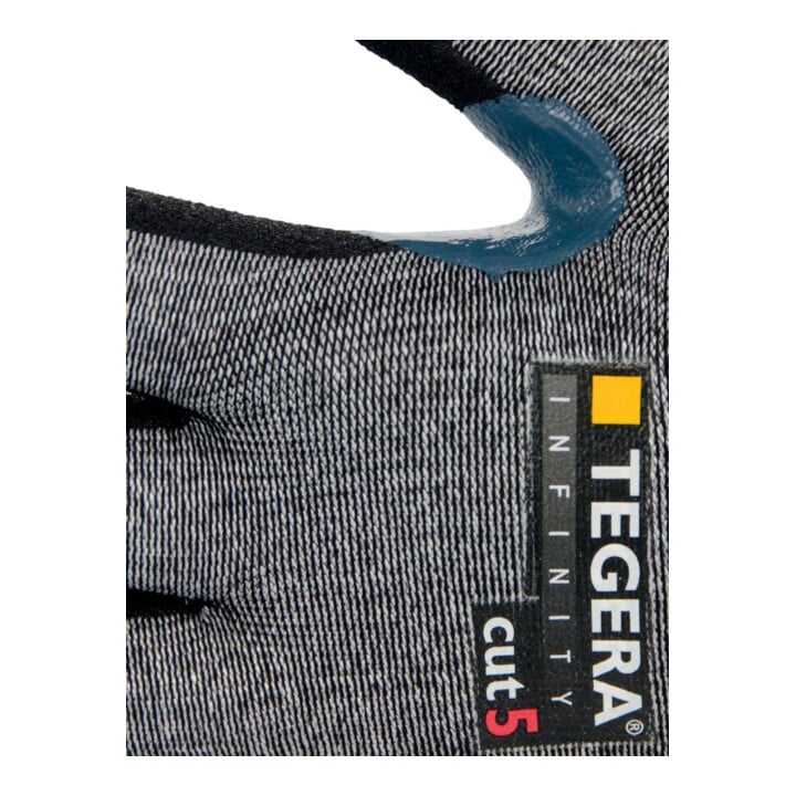 TEGERA Gants anti-coupure Cat. II, gris/noir, 8