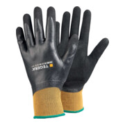 TEGERA Strickhandschuh Nitrilbe. Kat. II, grau/schwarz, 11