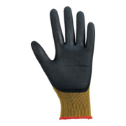 TEGERA Strickhandschuh Nitrilbe. Kat. II, grau/schwarz, 9-2