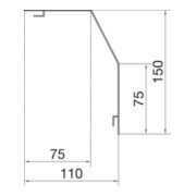 Tehalit Abdeckprofil 2m RK 150 rws-1