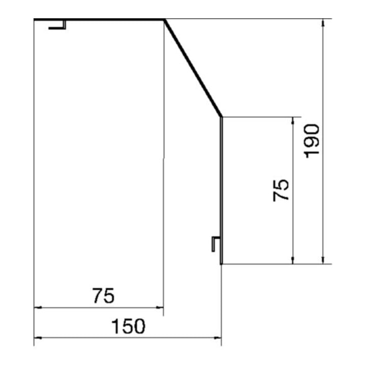 Tehalit Abdeckprofil RK 190 rws