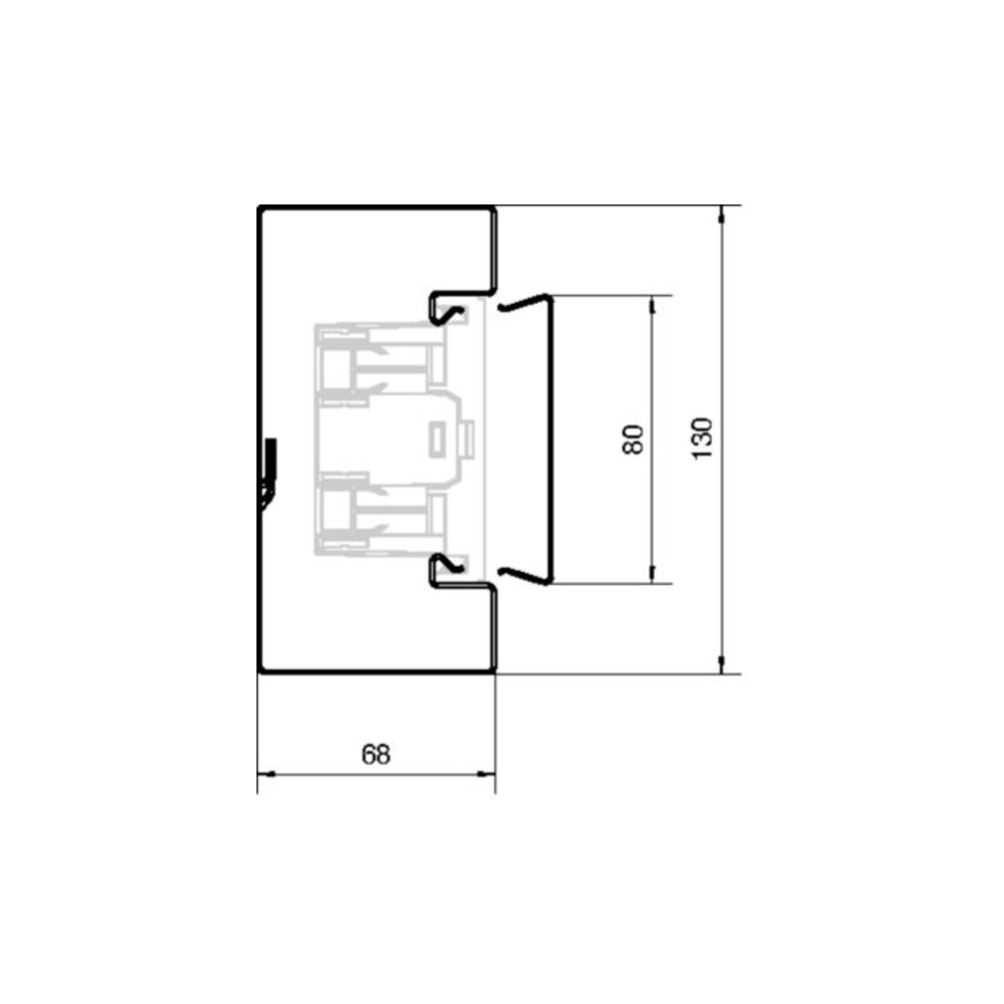 Tehalit Brüstungskanal-OT BRS 0802 lgr