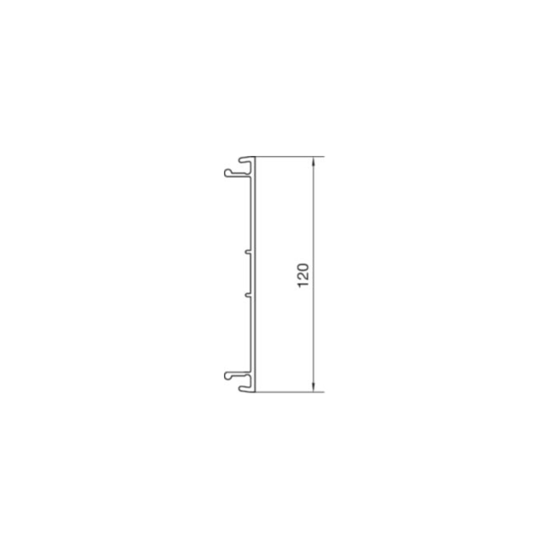Tehalit Brüstungskanal-OT PVC, B170 BR 701702 rws