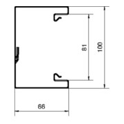 Tehalit Brüstungskanal-Unterteil 68x100mm Stahl BRS651001 vws-3