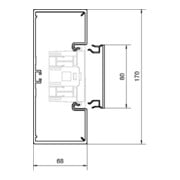 Tehalit Brüstungskanal-Unterteil PVC65x170mm/80mm lgr BR6517017035-4