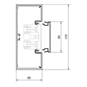 Tehalit Brüstungskanal-Unterteil zu BR 68x170mm vw BR6517019016-4