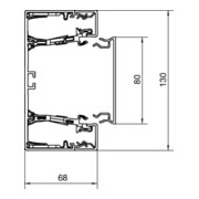 Tehalit Brüstungskanal-Unterteil zu BRN 65x130mm vw BRN6513019016-3
