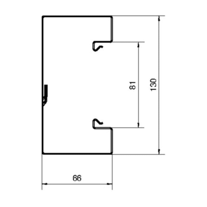 Tehalit Brüstungskanal-UT BRS 651301 lgr