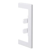 Tehalit Cache de raccord mural 68x130 mm tôle d'acier BR65130W vws-1