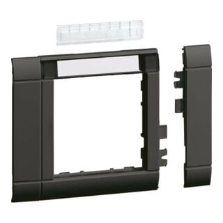 Tehalit Cadre de recouvrement modulaire OT80, hfr, BS, gris/noir GR0802A9011
