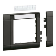 Tehalit Cadre de recouvrement modulaire OT80, hfr, BS, gris/noir GR0802A9011-1