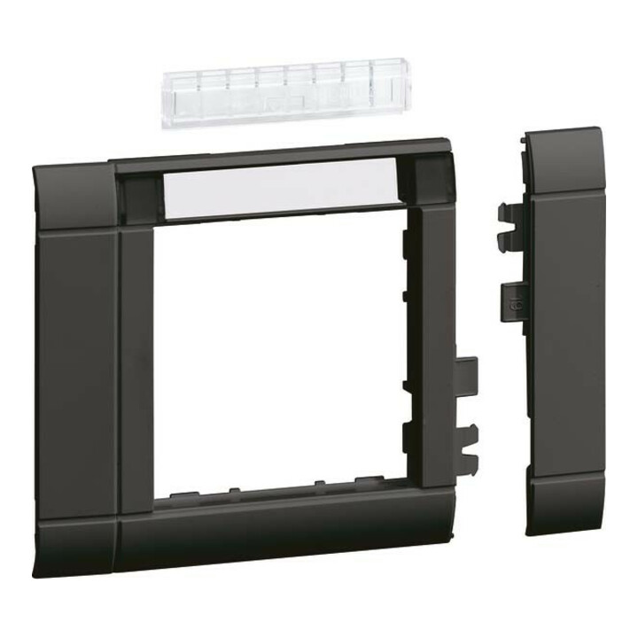 Tehalit Cadre de recouvrement modulaire OT80, hfr, BS, gris/noir GR0802A9011