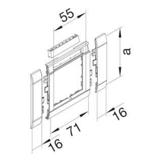 Tehalit Cadre modulaire OT80, hfr, BS, laqué GR0802ALAN