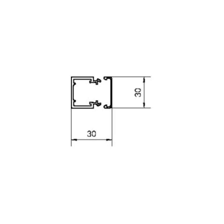 Tehalit Canal de gestion des câbles B30xH30mm LF 300300 lgr