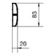 Tehalit Chaîne plate 20x83mm FK19005