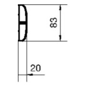 Tehalit Chaîne plate 20x83mm FK19005-3
