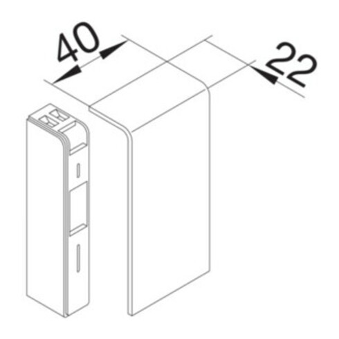 Tehalit Endstück SL 200806D2 Buche