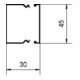 Tehalit Goulotte de câblage 30x45mm blanc trafic LFS300450 vws