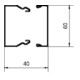 Tehalit Goulotte de câblage 40x60mm blanc trafic LFS400600 vws