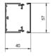 Tehalit Goulotte de câblage B60×H40mm LF 400600 lgr